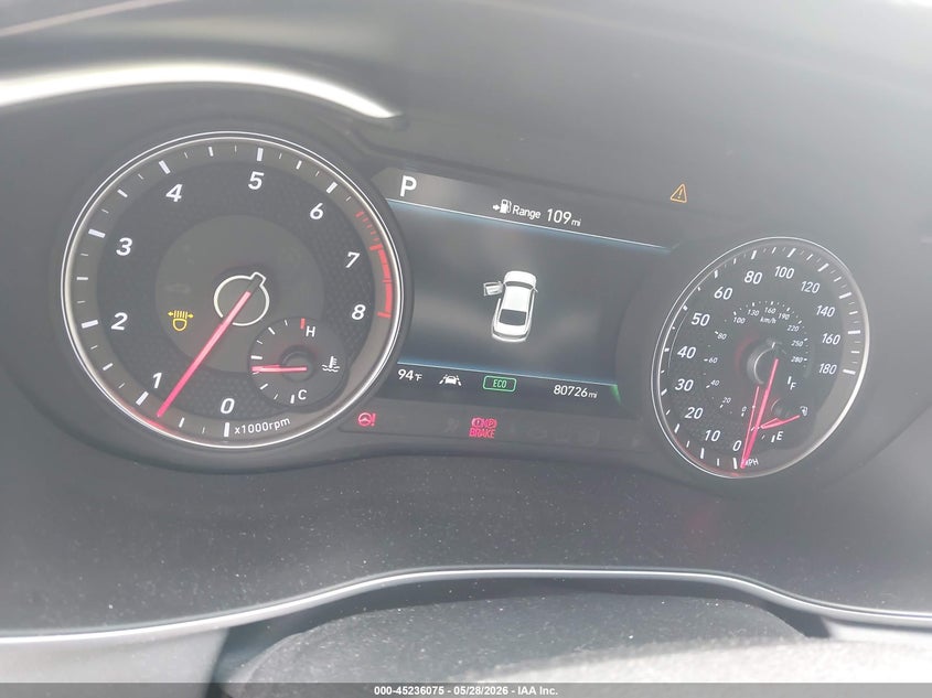 2019 Genesis G70 VIN KMTG44LA6KU025819 IAAI salvage auction — FRONT END, Salvage Title, sold $4,300 on 2026-07-22 (photo 7)