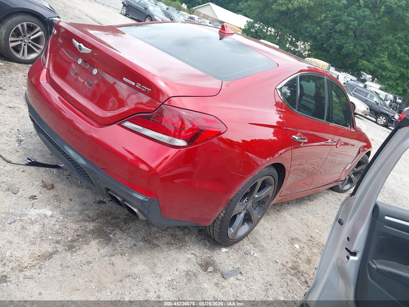 2019 Genesis G70 VIN KMTG44LA6KU025819 IAAI salvage auction — FRONT END, Salvage Title, sold $4,300 on 2026-07-22 (photo 4)