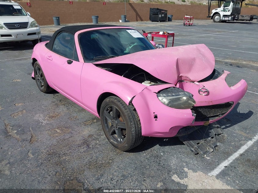 2007 Mazda Mx-5 miata VIN JM1NC25F870130060 IAAI salvage auction — FRONT END, Salvage (California), sold $300 on 2026-07-15 (photo 1)