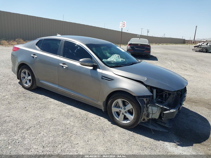 2015 Kia Optima VIN 5XXGM4A71FG442329 IAAI salvage auction — FRONT END, Salvage (California), sold $25 on 2026-07-30 (photo 1)