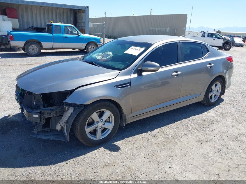 2015 Kia Optima VIN 5XXGM4A71FG442329 IAAI salvage auction — FRONT END, Salvage (California), sold $25 on 2026-07-30 (photo 2)