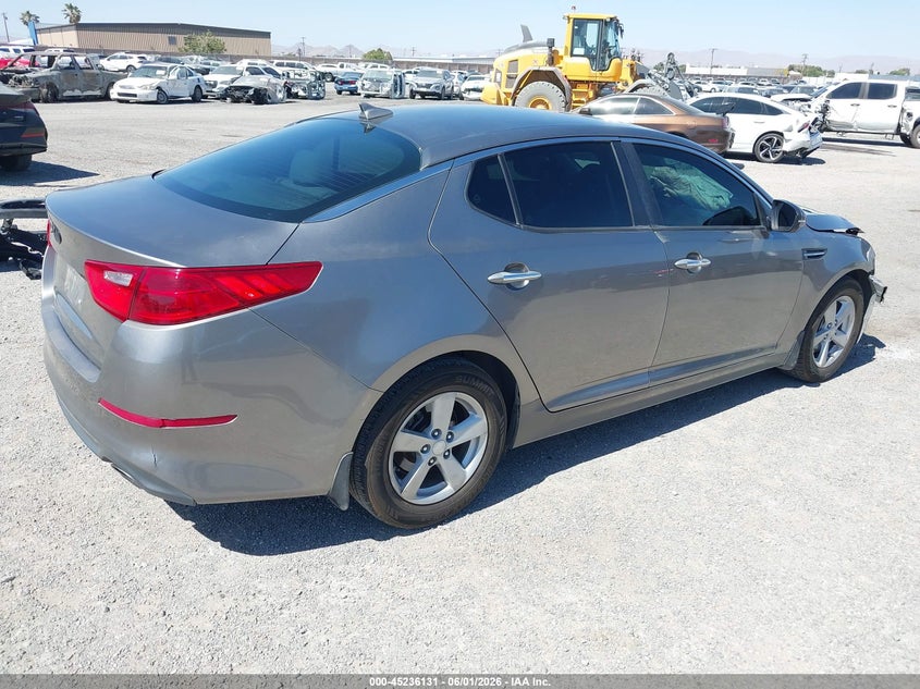 2015 Kia Optima VIN 5XXGM4A71FG442329 IAAI salvage auction — FRONT END, Salvage (California), sold $25 on 2026-07-30 (photo 4)