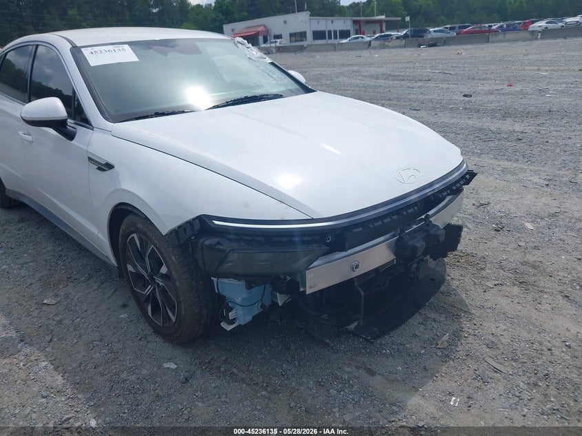 2025 Hyundai Sonata VIN KMHL64JAXSA451889 IAAI salvage auction — FRONT END, Salvage Title, sold $7,300 on 2026-07-14 (photo 1)