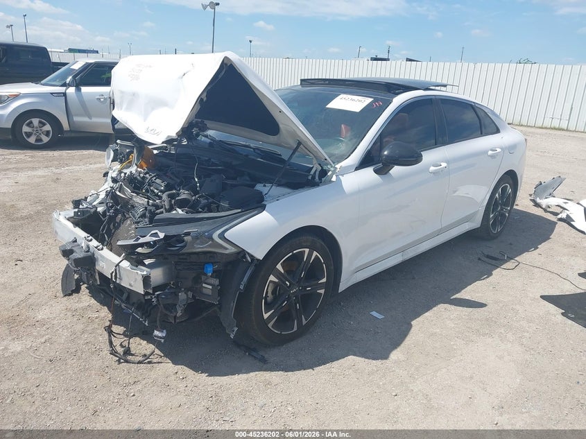 2022 Kia K5 VIN 5XXG64J25NG132133 IAAI salvage auction — FRONT END, Salvage (Texas), sold $2,350 on 2026-07-31 (photo 2)