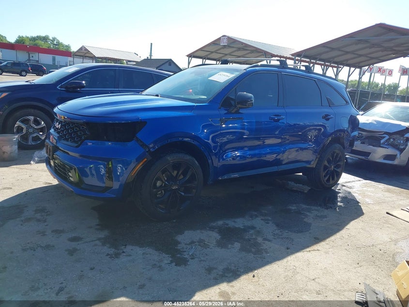 2022 Kia Sorento VIN 5XYRKDLF0NG121377 IAAI salvage auction — LEFT SIDE, Salvage Title, sold $9,250 on 2026-07-09 (photo 2)