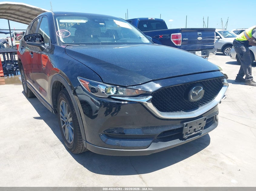 2021 Mazda Cx-5 VIN JM3KFACMXM0418820 IAAI salvage auction — LEFT FRONT, Salvage Title, sold $8,650 on 2026-07-28 (photo 1)