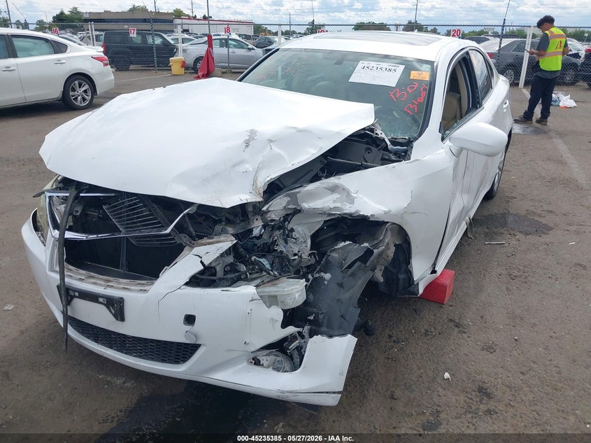 2008 Lexus Is 250 VIN JTHBK262785074164 IAAI salvage auction — LEFT SIDE, Salvage (California), sold $800 on 2026-07-29 (photo 2)