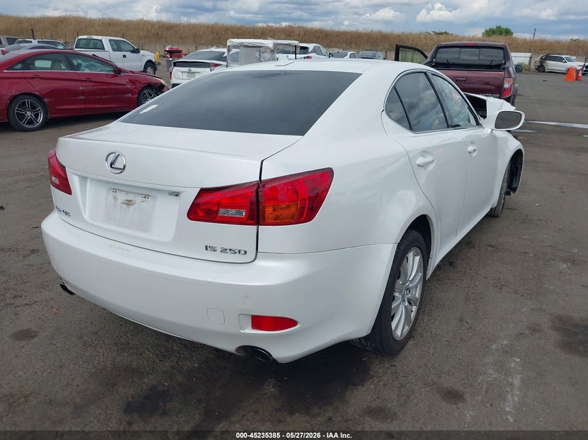 2008 Lexus Is 250 VIN JTHBK262785074164 IAAI salvage auction — LEFT SIDE, Salvage (California), sold $800 on 2026-07-29 (photo 4)