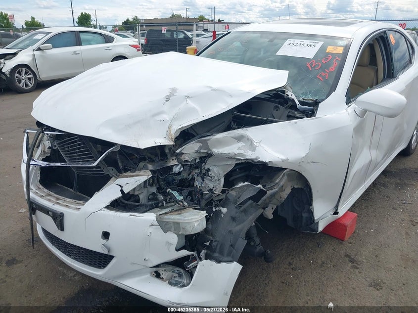 2008 Lexus Is 250 VIN JTHBK262785074164 IAAI salvage auction — LEFT SIDE, Salvage (California), sold $800 on 2026-07-29 (photo 6)