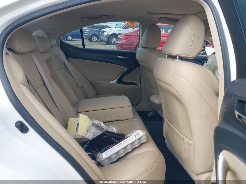 2008 Lexus Is 250 VIN JTHBK262785074164 IAAI salvage auction — LEFT SIDE, Salvage (California), sold $800 on 2026-07-29 (photo 8)