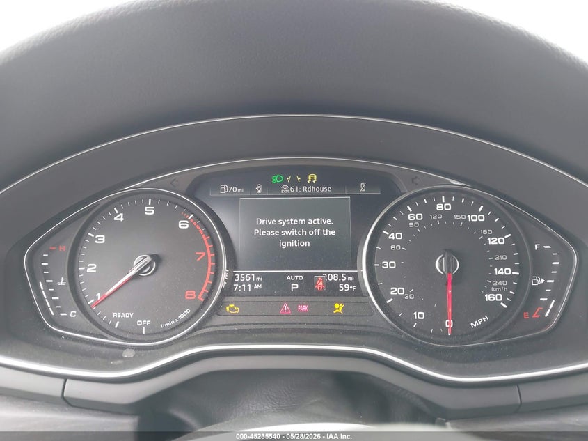 2025 Audi A4 VIN WAUDAAF42SN003502 IAAI salvage auction — SIDE, Salvage Title, sold $11,800 on 2026-07-10 (photo 7)