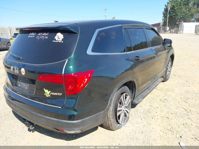 2018 Honda Pilot VIN 5FNYF6H53JB064024 IAAI salvage auction — LEFT SIDE, Salvage (Virginia), sold $4,500 on 2026-08-03 (photo 4)