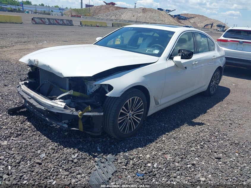 2018 BMW 5er VIN WBAJA7C50JWA73241 IAAI salvage auction — FRONT END, Mv-907A (New York), sold $7,525 on 2026-07-07 (photo 2)