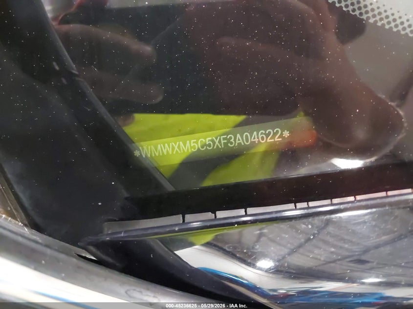 2015 Mini Hard top VIN WMWXM5C5XF3A04622 IAAI salvage auction — REAR END, Salvage Title, sold $725 on 2026-08-18 (photo 9)