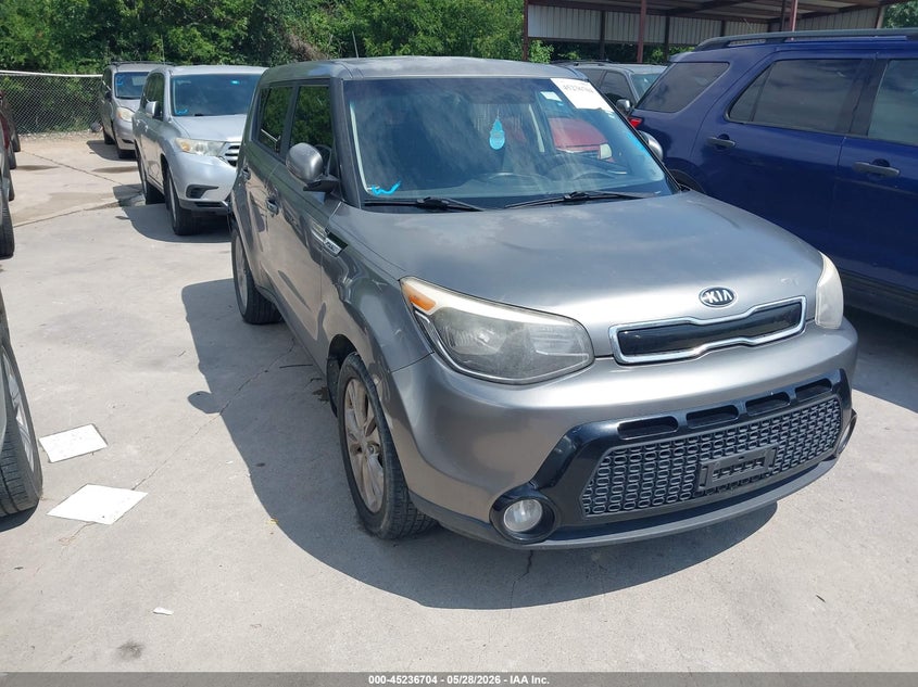 2016 Kia Soul VIN KNDJP3A52G7307747 IAAI salvage auction — NORMAL WEAR, Original (Texas), sold $1,350 on 2026-07-06 (photo 1)