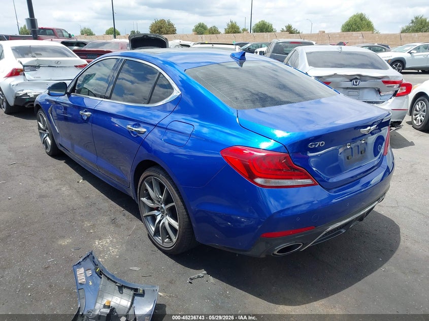 2020 Genesis G70 VIN KMTG74LE1LU046346 IAAI salvage auction — FRONT END, Salvage Title, sold $5,100 on 2026-07-31 (photo 3)