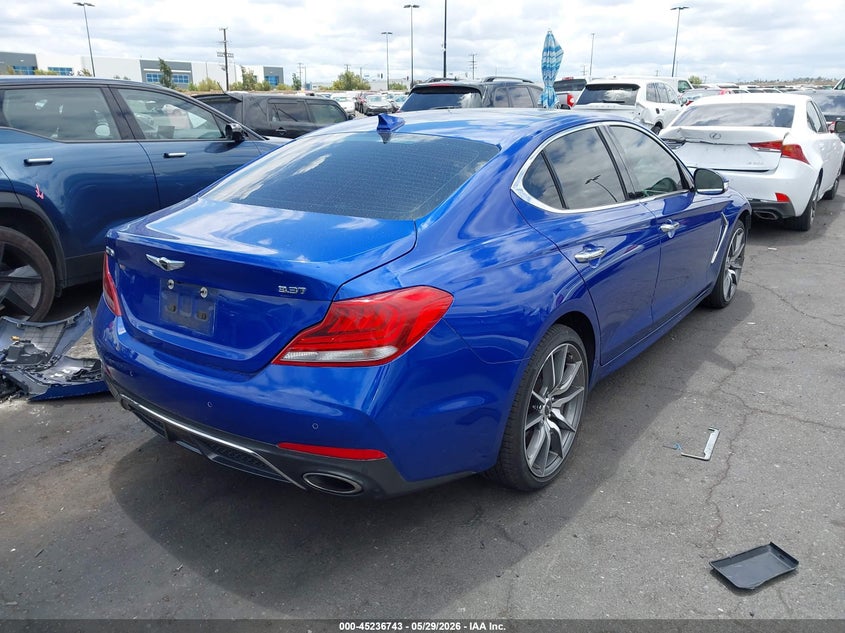 2020 Genesis G70 VIN KMTG74LE1LU046346 IAAI salvage auction — FRONT END, Salvage Title, sold $5,100 on 2026-07-31 (photo 4)