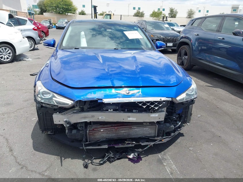 2020 Genesis G70 VIN KMTG74LE1LU046346 IAAI salvage auction — FRONT END, Salvage Title, sold $5,100 on 2026-07-31 (photo 6)