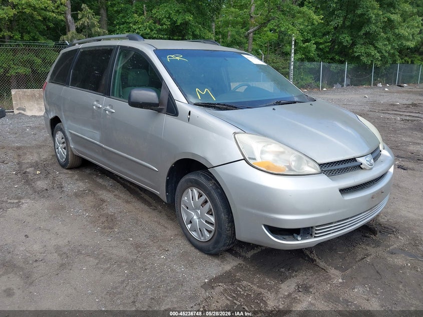 2005 Toyota Sienna VIN 5TDZA23C65S263927 IAAI salvage auction — NORMAL WEAR, Clear (Maryland), sold $500 on 2026-07-08 (photo 1)