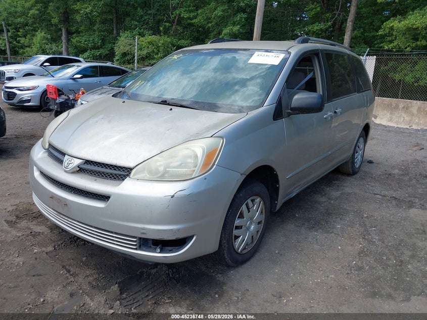 2005 Toyota Sienna VIN 5TDZA23C65S263927 IAAI salvage auction — NORMAL WEAR, Clear (Maryland), sold $500 on 2026-07-08 (photo 2)