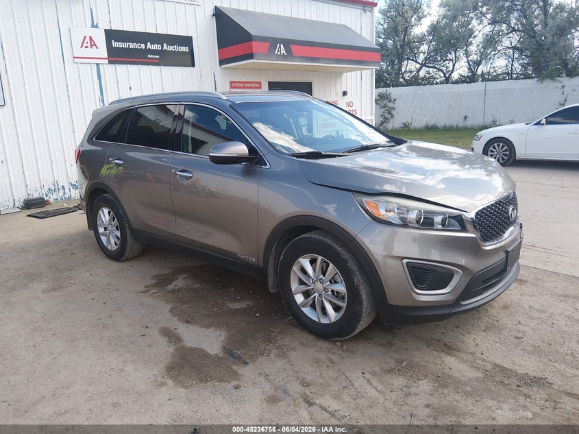 2017 Kia Sorento VIN 5XYPGDA50HG291617 IAAI salvage auction — LEFT FRONT, Salvage (Montana), sold $3,200 on 2026-07-22 (photo 1)
