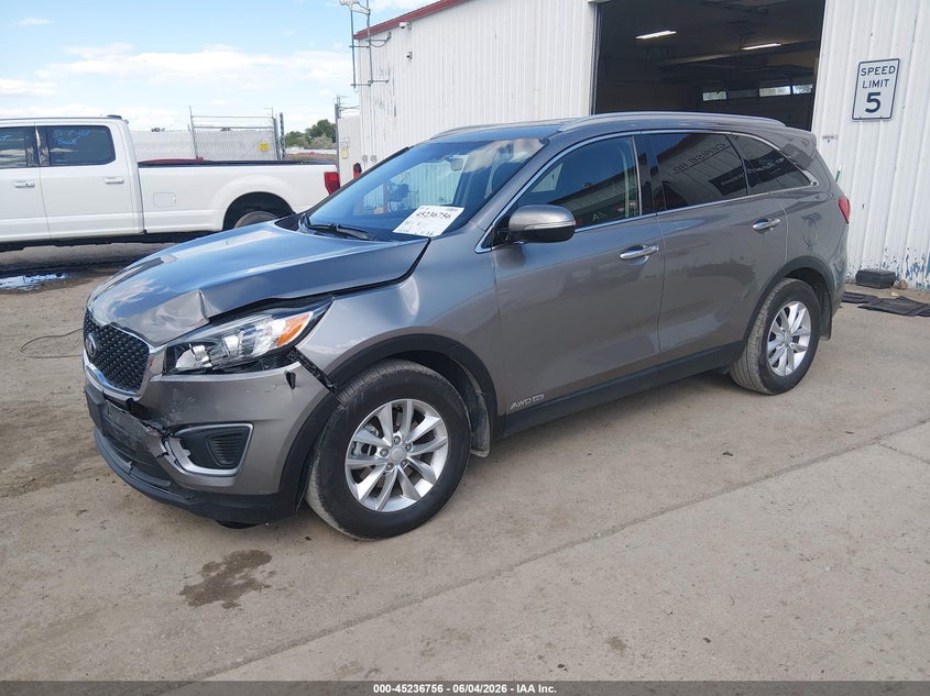 2017 Kia Sorento VIN 5XYPGDA50HG291617 IAAI salvage auction — LEFT FRONT, Salvage (Montana), sold $3,200 on 2026-07-22 (photo 2)