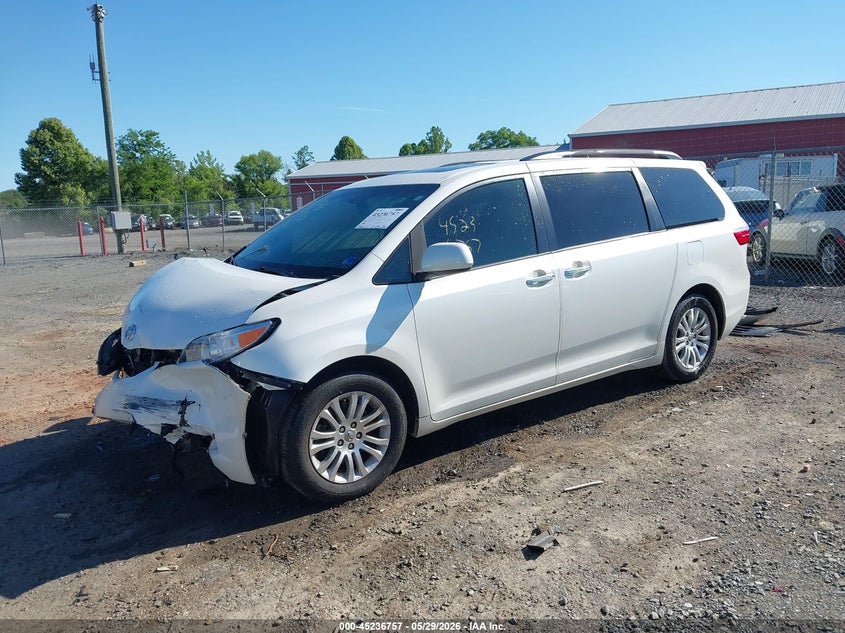 2017 Toyota Sienna VIN 5TDYZ3DC3HS898438 IAAI salvage auction — FRONT END, Salvage Title, sold $6,500 on 2026-07-07 (photo 2)
