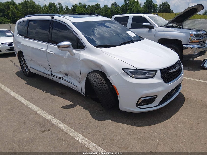 2022 Chrysler Pacifica VIN 2C4RC3PG3NR183913 IAAI salvage auction — RIGHT SIDE, Salvage (Mississippi), sold $13,700 on 2026-07-30 (photo 1)