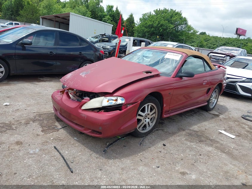 1995 Ford Mustang VIN 1FALP45T7SF201158 IAAI salvage auction — FRONT END, Clear (Oklahoma), sold $400 on 2026-07-23 (photo 2)