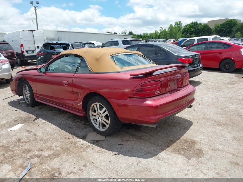 1995 Ford Mustang VIN 1FALP45T7SF201158 IAAI salvage auction — FRONT END, Clear (Oklahoma), sold $400 on 2026-07-23 (photo 3)
