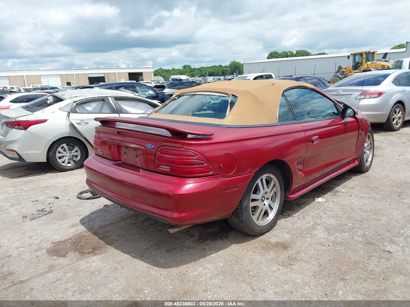 1995 Ford Mustang VIN 1FALP45T7SF201158 IAAI salvage auction — FRONT END, Clear (Oklahoma), sold $400 on 2026-07-23 (photo 4)