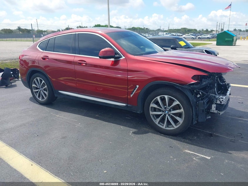 2019 BMW X4 VIN 5UXUJ3C53KLG51794 IAAI salvage auction — FRONT END, Rebuildable (Florida), sold $10,225 on 2026-07-30 (photo 1)