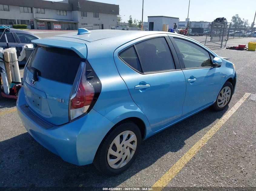 2015 Toyota Prius c VIN JTDKDTB34F1104404 IAAI salvage auction — FRONT END, Salvage (California), sold $1,150 on 2026-07-28 (photo 4)