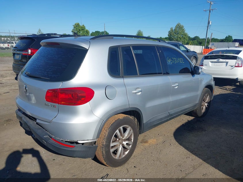 2015 Volkswagen Tiguan VIN WVGAV7AX6FW611890 IAAI salvage auction — REAR END, Clear (Virginia), sold $725 on 2026-07-28 (photo 4)