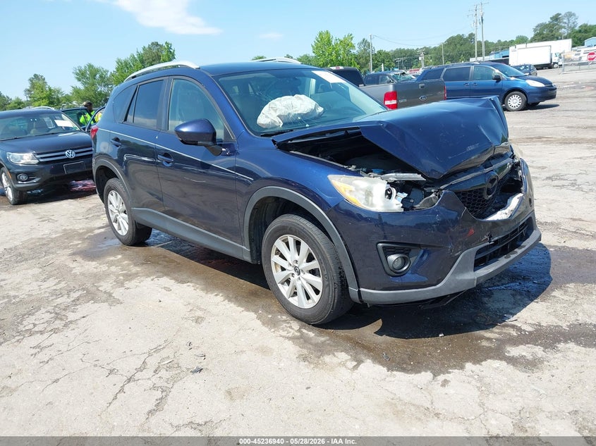 2014 Mazda Cx-5 VIN JM3KE4CY7E0330560 IAAI salvage auction — FRONT END, Salvage Title, sold $1,050 on 2026-07-10 (photo 1)