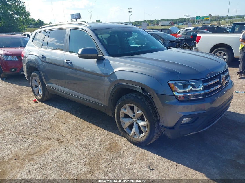 2019 Volkswagen Atlas VIN 1V2WR2CA5KC595797 IAAI salvage auction — RIGHT FRONT, Salvage Title, sold $5,350 on 2026-07-22 (photo 1)