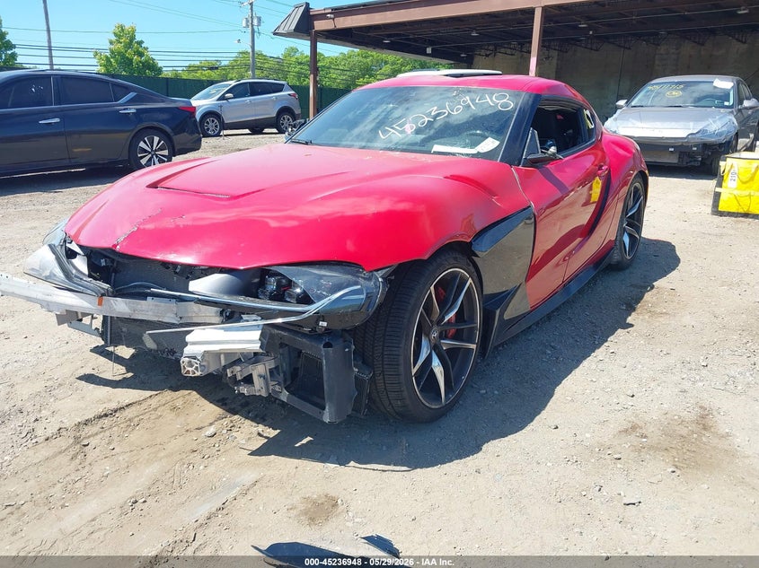2021 Toyota Supra VIN WZ1DB0C08MW042475 IAAI salvage auction — FRONT END, Salvage Title, sold $15,300 on 2026-07-07 (photo 2)