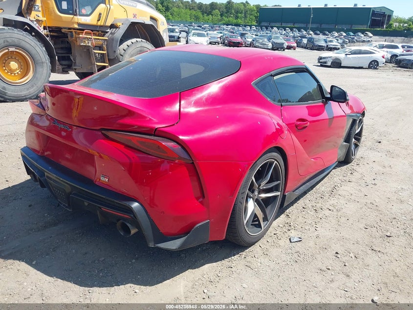 2021 Toyota Supra VIN WZ1DB0C08MW042475 IAAI salvage auction — FRONT END, Salvage Title, sold $15,300 on 2026-07-07 (photo 4)