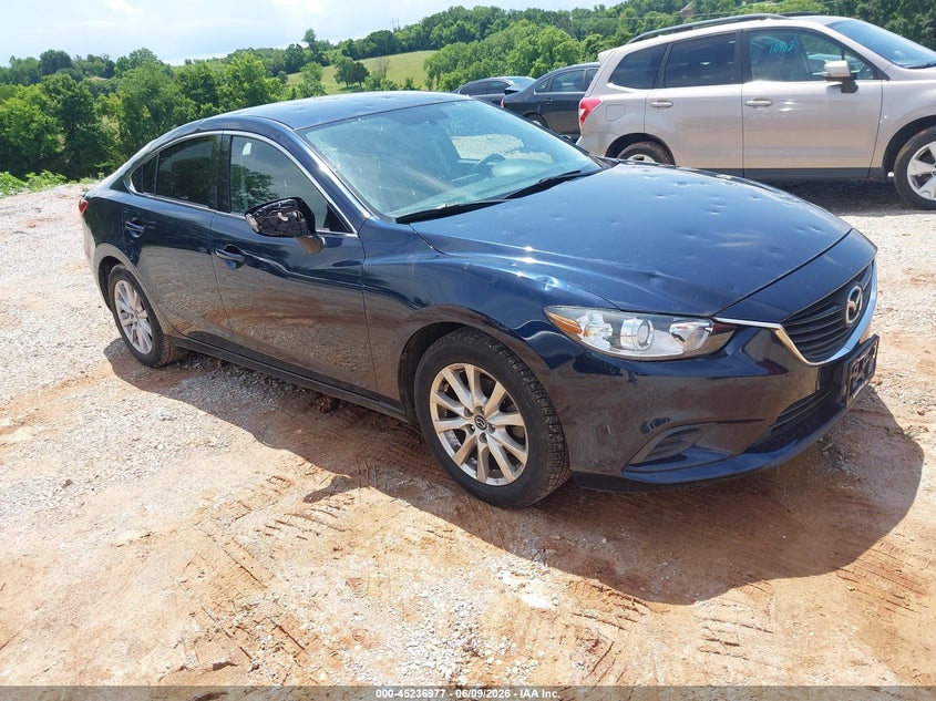 2016 Mazda 6 VIN JM1GJ1U57G1442818 IAAI salvage auction — HAIL, Salvage Title, sold $2,500 on 2026-07-06 (photo 1)