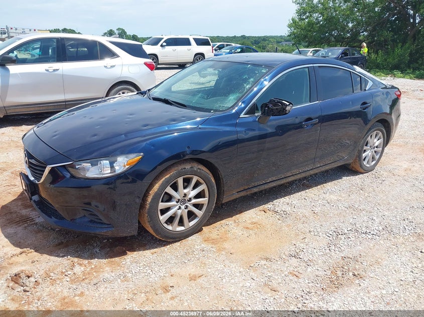 2016 Mazda 6 VIN JM1GJ1U57G1442818 IAAI salvage auction — HAIL, Salvage Title, sold $2,500 on 2026-07-06 (photo 2)