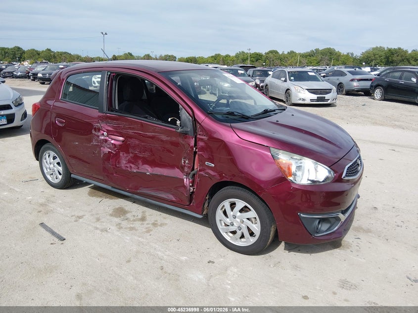 2017 Mitsubishi Mirage VIN ML32A4HJ4HH003302 IAAI salvage auction — SIDE, Salvage Title, sold $625 on 2026-07-17 (photo 1)