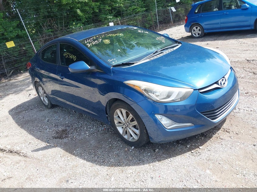 2016 Hyundai Elantra VIN KMHDH4AE1GU502235 IAAI salvage auction — NORMAL WEAR, Salvage (Texas), sold $500 on 2026-07-22 (photo 1)