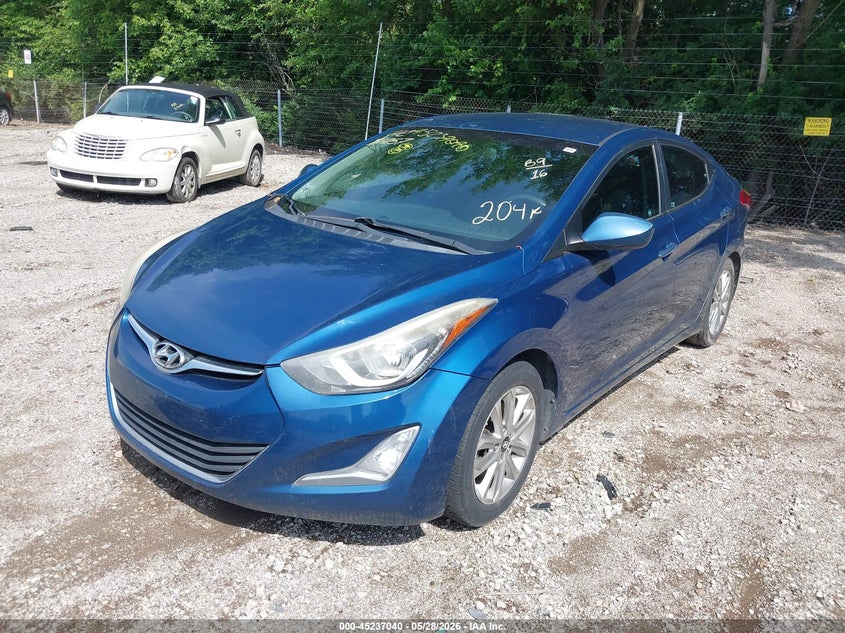 2016 Hyundai Elantra VIN KMHDH4AE1GU502235 IAAI salvage auction — NORMAL WEAR, Salvage (Texas), sold $500 on 2026-07-22 (photo 2)