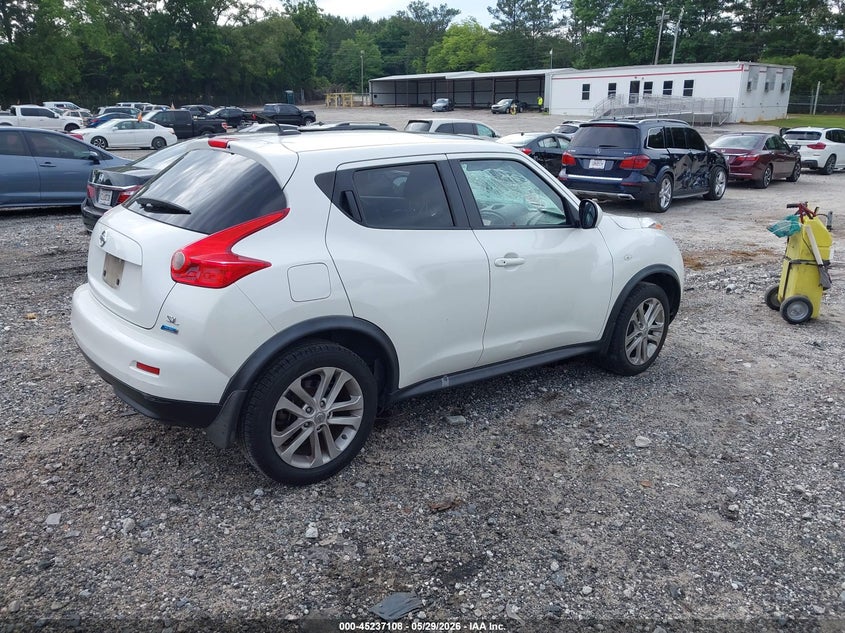 2013 Nissan Juke VIN JN8AF5MR4DT206486 IAAI salvage auction — FRONT END, Salvage Title, sold $625 on 2026-07-09 (photo 4)