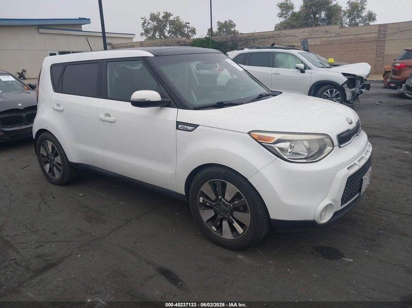2014 Kia Soul VIN KNDJX3A58E7087396 IAAI salvage auction — LEFT SIDE, Salvage Title, sold $1,400 on 2026-07-10 (photo 1)