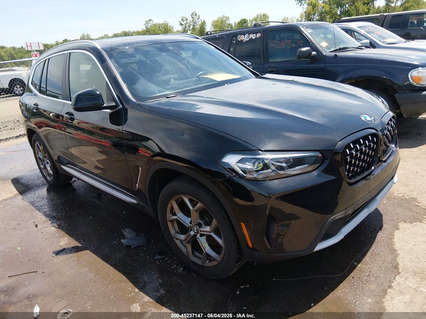 2022 BMW X3 VIN 5UX53DP07N9K40352 IAAI salvage auction — HAIL, Salvage Title, sold $17,050 on 2026-07-28 (photo 1)