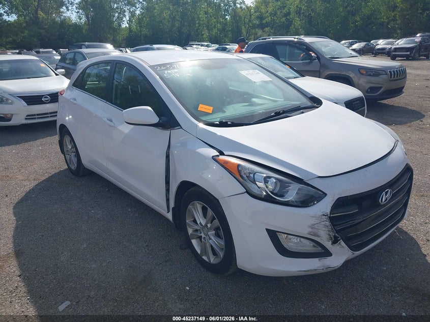 2014 Hyundai Elantra VIN KMHD35LH7EU217984 IAAI salvage auction — RIGHT FRONT, Salvage Title, sold $725 on 2026-07-07 (photo 1)