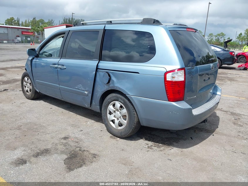 2006 Kia SEDONA VIN KNDMB233266084714 IAAI salvage auction — FRONT & REAR, Rebuildable (Florida), sold $375 on 2026-07-20 (photo 3)