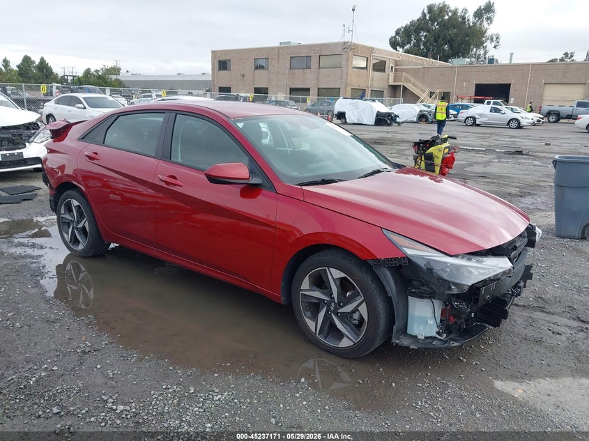 2023 Hyundai Elantra VIN KMHLS4AG2PU601547 IAAI salvage auction — FRONT & REAR, Salvage Title, sold $4,800 on 2026-07-20 (photo 1)