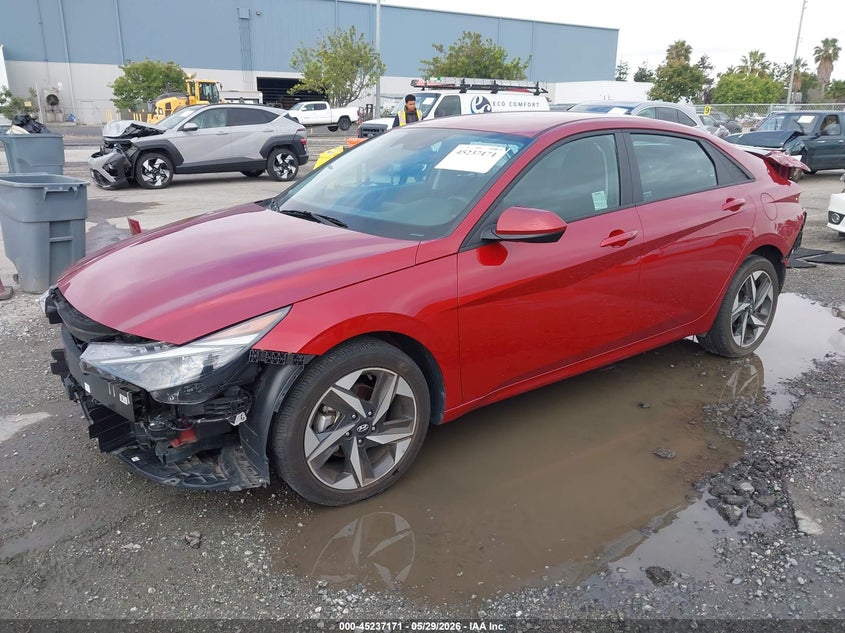 2023 Hyundai Elantra VIN KMHLS4AG2PU601547 IAAI salvage auction — FRONT & REAR, Salvage Title, sold $4,800 on 2026-07-20 (photo 2)